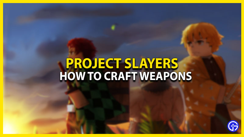 How To Craft Weapons In Project Slayers (Roblox)